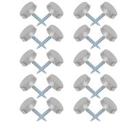 BCOATH 30 Ensembles de Caches Décoratifs en Acier Inoxydable pour Vis de Fixation de Miroir Installation Pratique et Précision Sécurisée, Adaptés aux Meubles et Panneaux