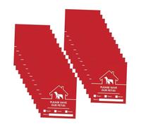 BCOATH 30 feuilles Autocollants Alerte Urgence Animaux Stickers Sécurité Incendie Résistants pour Fenêtre et Porte Visibilité Claire pour Secours et Sauvetage