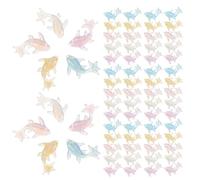 BCOATH 300 Pièces Mini Poissons en Résine Multicolores Figurines Miniatures Décoratives pour Aquarium Jardin Féérique et Loisirs Créatifs Accessoires Micro-Aménagements Modèles