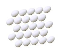 BCOATH 30Pcs Photo Oies Colombe Mm * À Petit Perroquet Accessoire Quaker DIY Stop Factice Incubation Blancs Artificiels Lorikeet Accessoires De Course Pour