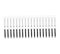 BCOATH 36pièces Stylos à Bille Capacitatifs Forme De Clé USB Porte-clés Pratiques pour Écrans Tactiles avec Encre Noire Stylos Noirs Et Argentés