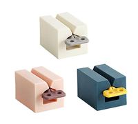 BCOATH 3Pièces Distributeur de Dentifrice Manuel Lot de Extrudeuses pour Salle de Bain Rose