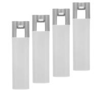 BCOATH 4 Pièces Accessoires pour Cordons de Stores Verticaux et Rideaux, Poids en Plastique Blanc Résistant à l'usure Poignée Carrée, Installation Facile pour Stores sans Cordon