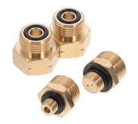 BCOATH 4 pièces Adaptateur Bouteille Gaz Européen Compact et Connecteur de Réservoir pour Camping Kit Raccord Étanche pour Remplissage Facile des Cartouches Gaz