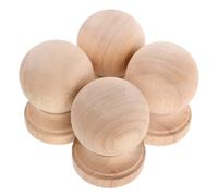 BCOATH 4 Pièces Balustre Décoratif en Bois, Style Romain Européen | Structure à Petit Pilier, Détails Gourde et Garde-corps, Usage Décoratif pour Meubles et Intérieur