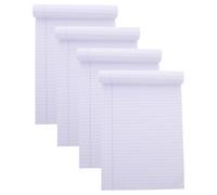 BCOATH 4 Pièces Bloc-notes Juridique A4 en Papier, Blanc, Notepad | Bloc-notes de Poche Travail, Cahiers pour Étudiants, Design Détachable, Non Daté, Papeterie Bureau