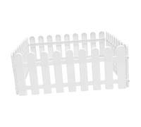 BCOATH 4 pièces Clôture de Jardin Blanche Bordure Décorative pour Pelouse et Clôture Paysagère Réutilisable pour Cour Balcon et Jardin