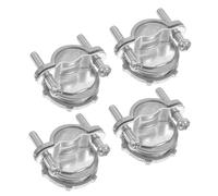 BCOATH 4 Pièces Connecteur à Pince pour Conduit Métallique 3/4 Pouce, | Alliage de Zinc, Filetage aux Deux Extrémités, Extérieur Spiralé, pour Machines et Automatisation Industrielle