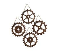BCOATH 4 Pièces Décoration Murale Industrielle Ornement Original Engrenage Vintage Style Loft Accessoire Décoratif Créatif pour Intérieur Industriel