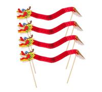 BCOATH 4 Pièces Grand Dragon Chinois Papier pour Nouvel an Chinois à Main DIY pour Décoration Photo et Fête Activité Créative Familiale et Amis