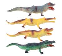 BCOATH 4 pièces Jouets Figurines Animaux Réalistes Modèles Alligator Miniatures pour Garçon Fille Éveil Cognitif Jeu Éducatif Garçons Filles Dès Ans