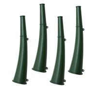 BCOATH 4 Pièces klaxon de Jeu de Football klaxon d'entraînement Corne de Survie Trompe de Chasse Horn Multifonctionnel Petit extérieur Trompette de de Signal Métal Green