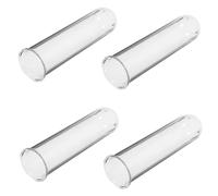 BCOATH 4 pièces Lot de Tubes Verre Transparent pour Hydroponie Vase Soliflore pour Plantes Propagation et Décoration Maison Bureau Jardin