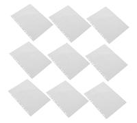 BCOATH 40 pièces Pochettes Transparentes Compartiments pour Photos Protège-pages Plastiques Réutilisables Étanches et Perforées pour Classeur Rangement Pratique pour Albums et Cartes