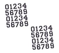 BCOATH 4ensembles Autocollants Numériques Autocollants De Vêtements Pour Football Numéros Autoadhésifs Pour T-shirts Et Casquettes Pour Et Réparation De Vêtements