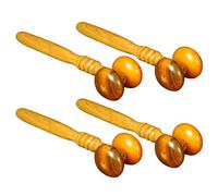 BCOATH 4pièces Massage Bois Bâton de Massage Relaxant pour Corps Visage et Cou Massant Manuel pour Soulager Fatigue et Douleurs