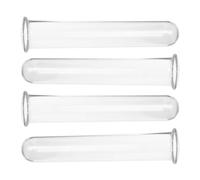 BCOATH 4pièces Tubes Verre Transparents pour Plantes Vases à Hydroculture Réglables pour Bureau Fenêtre Étagère Jardinage Verre pour Terrarium Fleurs Plantes Miniatures