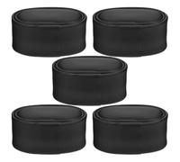 BCOATH 5 Coussins de Bracelet en PU et Éponge Compatibles Boîtiers et Bracelets de Montre, Portable pour Voyage et Bureau, Lot de 5 Pièces Noir
