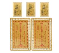 BCOATH 5 Pièces Carte Amulette Chinoise Traditionnelle | Petit Format, Usage Portable, pour Portefeuilles et Maison, Style Chinois Traditionnel, Esprit Feng Shui