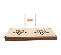 BCOATH 5 Pièces Planche Apprentissage Multifonction Bois Modèles de Pochoirs Creux pour Garçon Fille Jeu de Labyrinthe et Dessin Montessori pour Coordination Main-œil et Développement