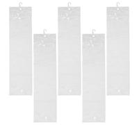 BCOATH 5 Pièces Sac Rangement Perruque Transparent Sac PVC Suspendu avec Crochet Support Extensions Cheveux Portable Étanche Organisateur Multiple pour Perruques et Extensions