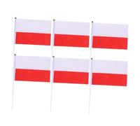 BCOATH 50Pcs Drapeaux De Pays Sur Drapeaux De Tenus À La Main Drapeau De De Pologne