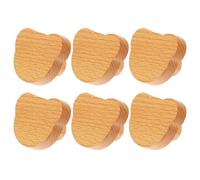BCOATH 6 Boutons de Meubles en Bois Décoration Vivante 6pcs Forme Tête D'ours Poignées Confortables et Faciles à Utiliser pour Commode et Armoire pour Meubles D'garçon et Filles et