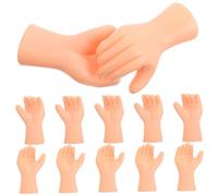 BCOATH 6 Paires de Petites Mains en Plastique pour Poupées, Modèle Miniature Réaliste, Pièces de Rechange pour Loisirs Créatifs et Décoration de Maison de Poupée