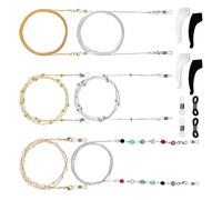 BCOATH 6 Pièces Chaînes de Lunettes Multifonctionnelles en Chaîne et Cuivre, Cordons Décoratifs Pratiques Finition Polie Fine pour Décorations de Rue et Fêtes