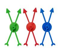 BCOATH 6 pièces Flèches Plastique Jeu Societe Accessoires DIY Pointeurs Rotatifs Couleurs pour Animation Familiale et Education