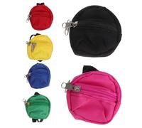 BCOATH 6 Pièces Mini Sacs à Dos Poupée avec Fermeture Éclair Accessoires Polyvalents pour Jeu de Rôle Sac Dos Poupee pour Maison de Poupée et Rangement des Petits Trésors