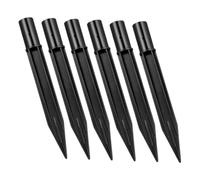 BCOATH 6 pièces Piquets Métalliques pour Lampes Solaires de Jardin Éclairage Extérieur et Stable Piquets de Remplacement pour Pelouse et Installation Facile Lot