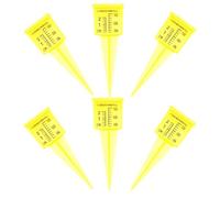 BCOATH 6 Pièces Pluviomètre Extérieur Précis 1,5 Pouce en Plastique | Haute Transparence, Conception Compacte, Résistant aux Intempéries, pour Pelouse, Patio et Mesure Pluie