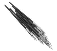 BCOATH 6 Pièces Stylo de Calligraphie Réutilisable en Bois Métal Argenté | Application D’encre Fluide, Usage à Maison Cours D’art, pour Artistes et Étudiants