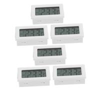 BCOATH 6 Pièces Thermomètre Numérique Encastrable Blanc avec Affichage LCD Capteurs Haute Précision pour Maison et Applications Industrielles Format Encombrant