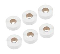 BCOATH 6 Rouleaux Lot de Étiquettes Autocollantes Rondes Petites Pastilles Adhésives Colorées et Blanches Surface Écriture Facile pour Organisation Bureau Maison et École Adhésion Forte