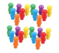 BCOATH 60pièces Échecs Bois Jeu Échecs De Remplacement Petites Pièces Accessoires pour Plateau De Jeu