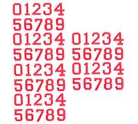 BCOATH 6ensembles Autocollants De Numéros Auto-adhésifs Pour T-shirts Et Vêtements Pour Maillots De Football Et Réparation Rouge Chiffres