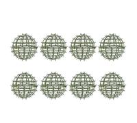 BCOATH 8 Pièces Support à Fleurs en Plastique Vert pour Cadre de Boule de Fleurs, Cadre Topiaire pour Décoration de Jardin et Arrangements Floraux de Mariage