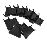 BCOATH 8pcs Base de Fixation pour Lampe de Casque de Soudage en Plastique Noir, Légère et Facile à Installer, Adaptée aux Opérations Multi Sites et Usage DIY