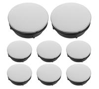 BCOATH 8pièces Cache-trou de Robinet de Cuisine Acier Inoxydable Couvre-trou pour Évier Plaque Obturation pour Plan de Travail et Vasques Protection Anti-saleté et Anti-obstruction