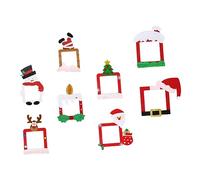 BCOATH 8pièces Couvre-lumières Décoratifs De Noël Stickers Muraux Avec Motifs De Renne Bonhomme Sapin Pour Décoration Interne Et Externe Pour Fêtes Et Chambres