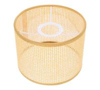 BCOATH Abat-jour en Rotin Tissé Main, Forme Délicate et Généreuse, Protège la Lampe et Adoucit la Lumière, pour Lampe de Chevet ou Salon