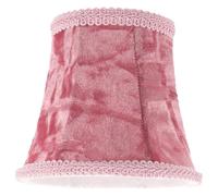 BCOATH Abat-jour Style Rétro Élégant pour Lustre Cristal en Tissu Couleur Rose, Améliore la Décoration et Apporte une Touche Cosy à L'espace de Vie