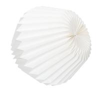 BCOATH Abat-jour Suspendu Facile à Assembler en Papier Beige Pliable Compatible Support de Lampe E27 Décoratif pour Bar ou Restaurant