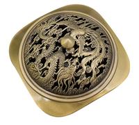 BCOATH Accessoire Maison Intérieur en Cuivre, Brûleur de Parfum de Dragon, Support Multi-Fonction pour Décoration de Bureau et Éléments Décoratifs