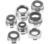 BCOATH Adaptateur De Robinet pour Tuyau D'arrosage Et Évier 7 Pièces, Raccords Multi-Tailles Cuisine Et Jardin, Connecteurs Filetés Compatibles, Adaptateurs D'aérateur Pratiques Et Portables