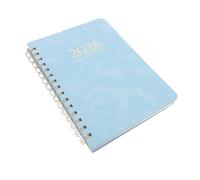 BCOATH Agenda Cuir PU Minimaliste avec Suivi Habitudes Planificateur Mensuel et Hebdomadaire pour Étudiants et Organisation Académique Fermeture Élastique