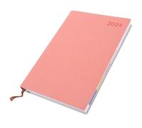 BCOATH Agenda Daily Planner Portable Notebook Organisateur Quotidien Pour Étudiants Bureau et Maison Cahier de Notes et To Do List Anglais Couverture Rose