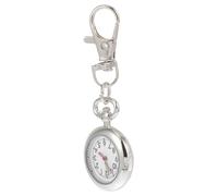 BCOATH Alliage et Verre Montre de Poche Porte-clés Chiffres Larges, 1pc | Clip avec Boucle, Cadran Transparent et Échelle Lisible, pour Paquet à Dos, Ceinture, Examen et Soignants Plusieurs styles